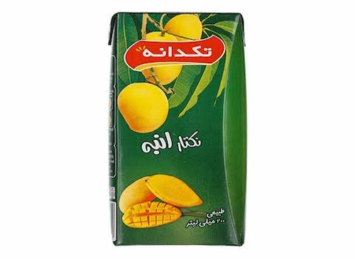 آبمیوه پاکتی لیمو ترش خنک و ترش‌ مزه مناسب تابستان